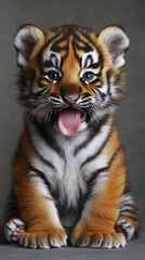 Obraz premium tiger cub puppy