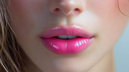 Fototapeta premium close up lips of woman