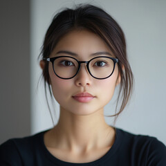 Fototapeta premium portrait of a woman wearing glasses