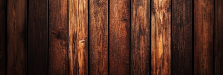 Naklejka premium A close-up view of a weathered wooden plank wall, ideal for adding a rustic or vintage touch to designs. It evokes feelings of warmth, nature, and simplicity.