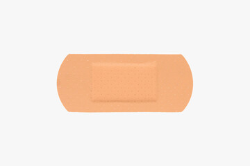 Adhesive plaster isolated on white background