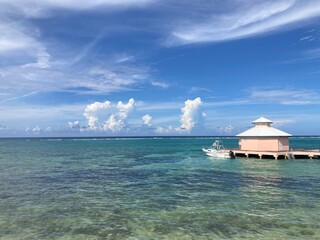 Boat on Tropical Pier