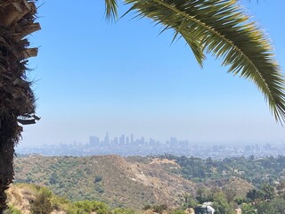 L.A. Skyline Across Desert