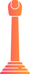 gear stick icon gradient illustration vector
