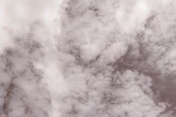 Blue sky with beautiful clouds on sunny day in Mexico.