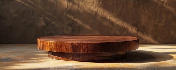 Create a podium mockup with a polished finish.