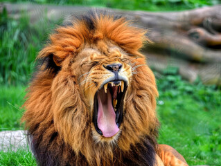 Roaring lion