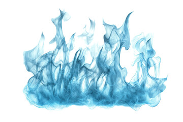 Image of a blue flame, transparent background, isolated. Perfect for effects, backgrounds, or design projects. High resolution.