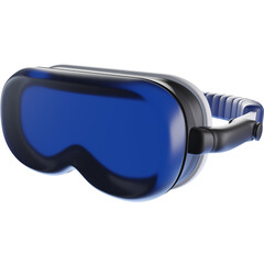 3D Render of a VR Headset, Ideal for Virtual Reality, Gaming, and Tech-Themed Designs. Clipart for Modern Gadgets, Entertainment, and Immersive Experiences.