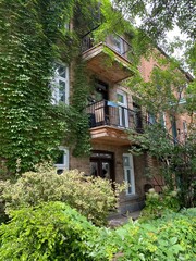 Apartment facade in Montreal