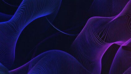 Fototapeta premium Abstract Swirling Lines with Blue and Purple Hues