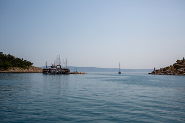 Fototapeta premium boat in the sea