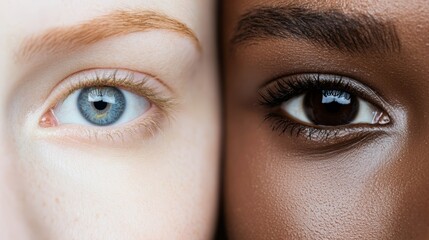 Naklejka premium Symmetry in Melanin Production, Explore how melanin, the pigment responsible for skin color, is produced symmetrically across the body to maintain even skin tone and protection from UV radiation