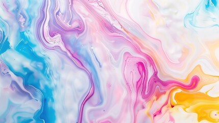 A captivating texture of marble forms a colorful background. The marble shows unique patterns and swirls, with a variety of colors blending together. This background has a rich and luxurious feel, wit