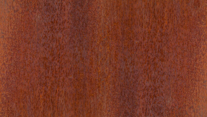 A close-up texture of weathered brown metal with a rusty patina covering the surface