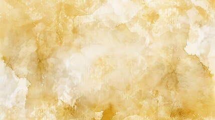 A magnificent texture of a golden watercolor forms a captivating background. The golden hue shimmers and glows, creating a luxurious and warm feel. The texture is rich and unique, with the watercolor 