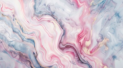 A captivating texture of marble forms a colorful background. The marble shows unique patterns and swirls, with a variety of colors blending together. This background has a rich and luxurious feel, wit