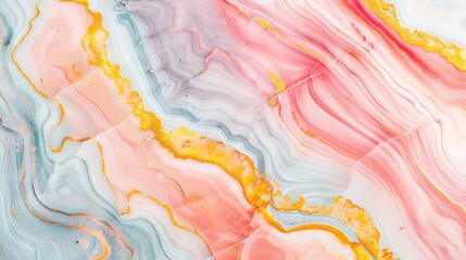 A captivating texture of marble forms a colorful background. The marble shows unique patterns and swirls, with a variety of colors blending together. This background has a rich and luxurious feel, wit