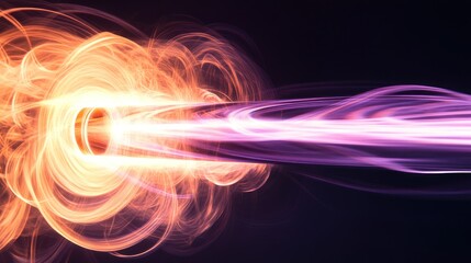 Fototapeta premium abstract background with colorful smoke swirling because an object has just passed through in high speed