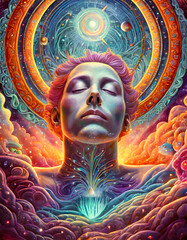 Fototapeta premium Psychedelic intoxication