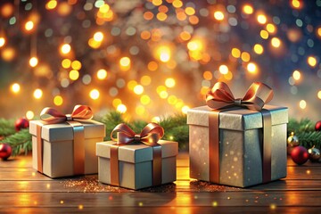 christmas tree with gifts