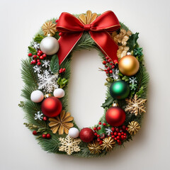 Number in Christmas theme