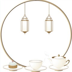 Golden Chinese New Year Ornament Frame