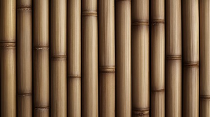 Fototapeta premium Bamboo Wood Texture with Fine Vertical Lines and Light Tone