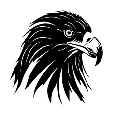 eagle head silhouette vector silhouette