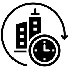 Corporate Life Icon Element For Design