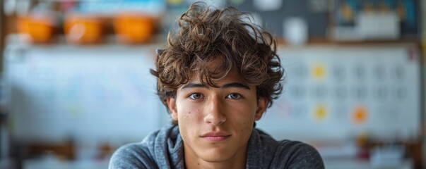 A student solving a complex math problem, face lighting up with understanding and accomplishment against a plain white background.