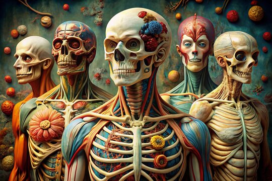 anatomy art whimsical mood