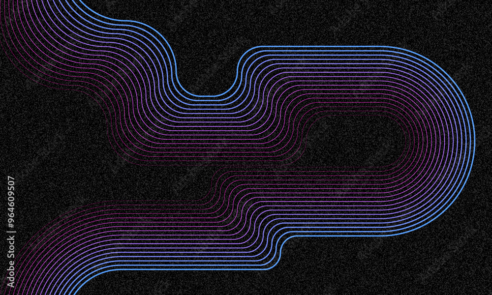 Poster beautiful vector color gradient background with noise and wavy lines. abstract minimal grainy gradie