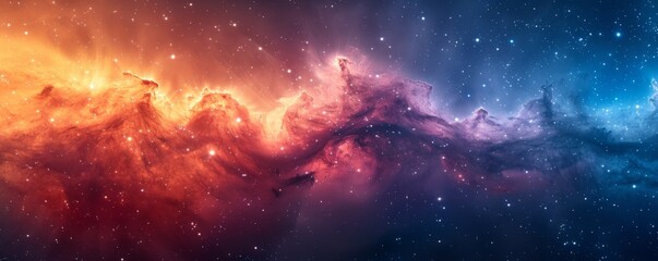 Watercolor abstract galaxy with shooting stars on white.