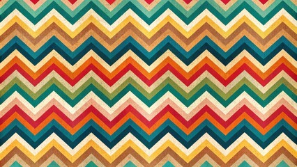 Colorful vintage zigzag chevron seamless pattern suitable for backgrounds and textiles