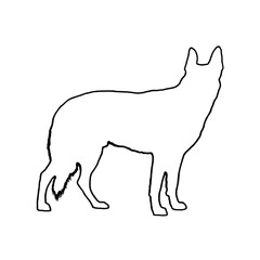 Dog Outline | Dog Clipart | Dog Silhouette