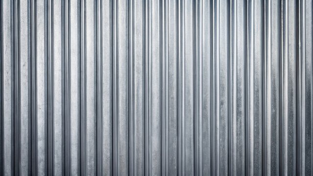 Striped gray zinc sheet abstract pattern background with subtle textures