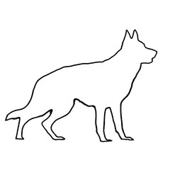 Dog Clipart | Dog Outline | Dog Icon