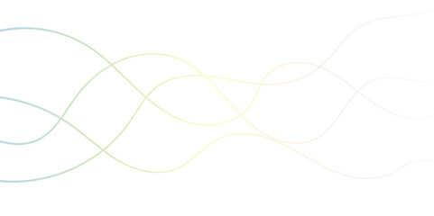 Abstract colorful wave dynamic curve lines on transparent background. Energy technology concept modern backdrop design for business, presentation, banner.