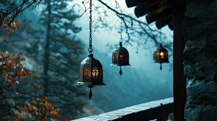 The tranquil atmosphere of Tiger's Nest Monastery, with the sound of wind chimes echoing through the valley.