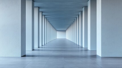 Fototapeta premium Symmetry in Minimalist University Campuses, Analyze how symmetrical layouts in minimalist university campuses.