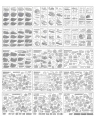 A black and white drawing of a food page with the words  crayola  on it.