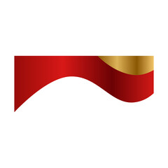 Luxury Red Curve Header Gradient