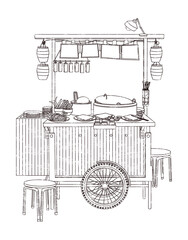 et household grocery delivery takeout fresh veggie snack drink sticker