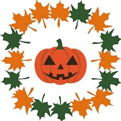 Halloween Jack-o'-Lantern Frame