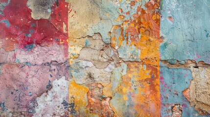 Colorful abstract texture wall