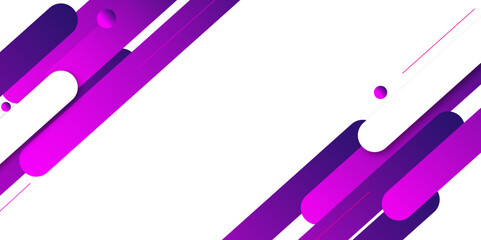 Abstract Modern Background with Retro Memphis Element and Purple Gradient Color illustration.