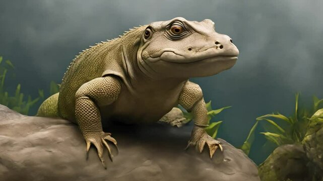 lizard with the head of a hippo