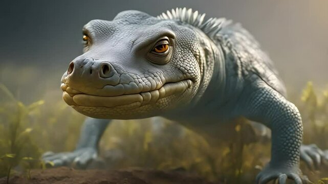 lizard with the head of a hippo