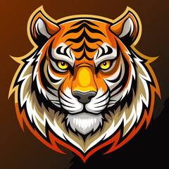 tiger head vector Mascot for Brand Identity logo